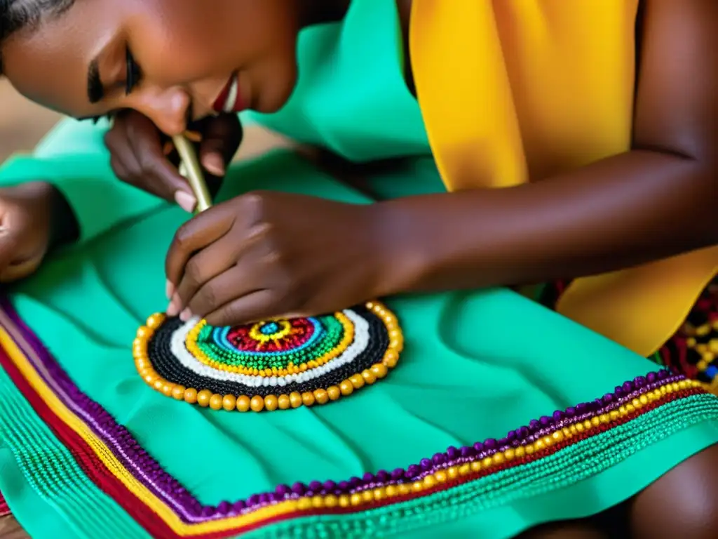 Artesanos AfroCubanos creando moda Santería Artesanos AfroCubanos creando moda con influencia de la santería, bordando con destreza y coloridos detalles