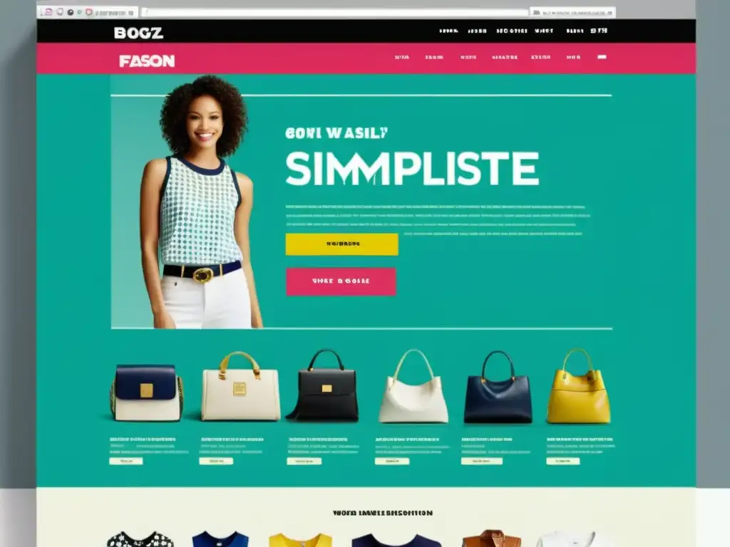 Captura nostálgica de un sitio web pionero de moda en el comercio electrónico, con diseño simple y oferta limitada