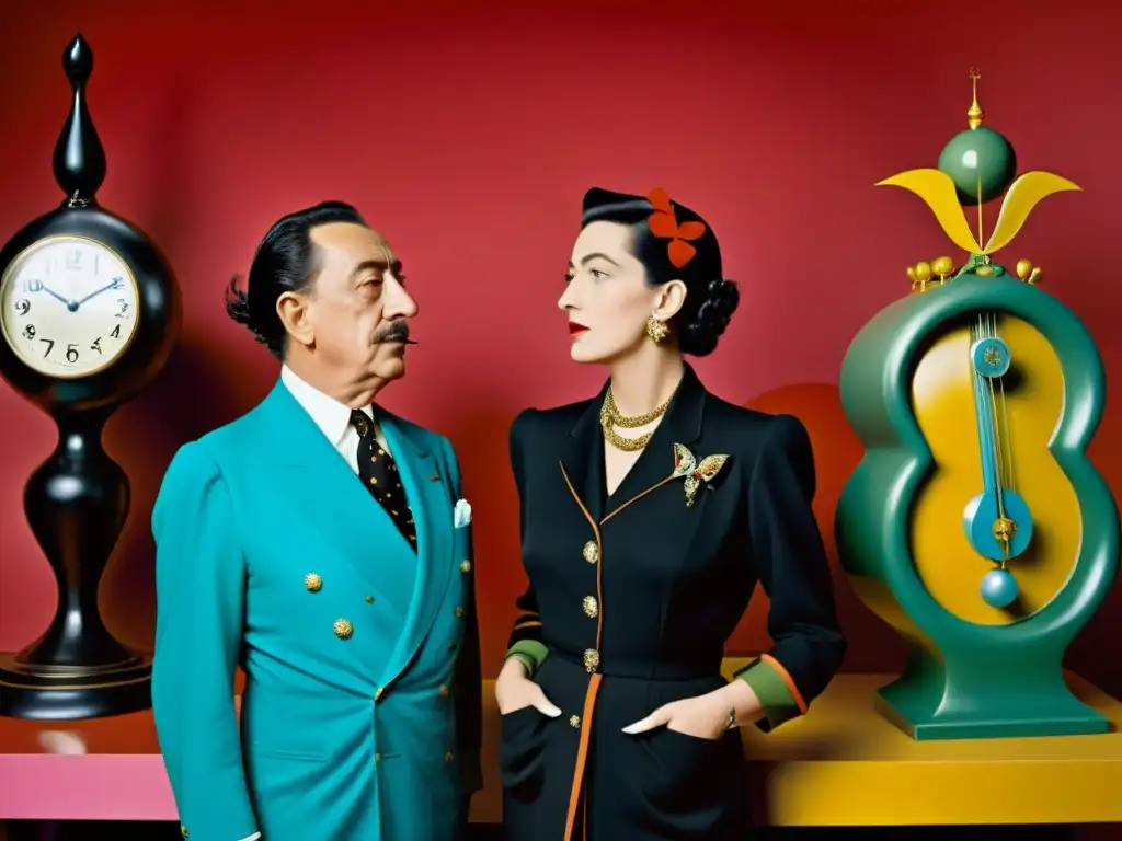 Colaboración surrealista entre Dalí y Schiaparelli, moda y arte se fusionan en una imagen impactante de historia cultural