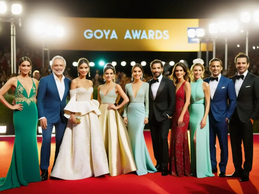 Desfile de moda española en la noche de los Premios Goya: tradición y modernidad bajo las luces brillantes