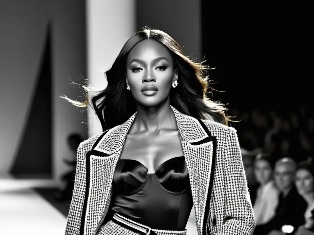 Naomi Campbell deslumbra en desfile de moda, mostrando cómo modelos icónicos revolucionaron moda