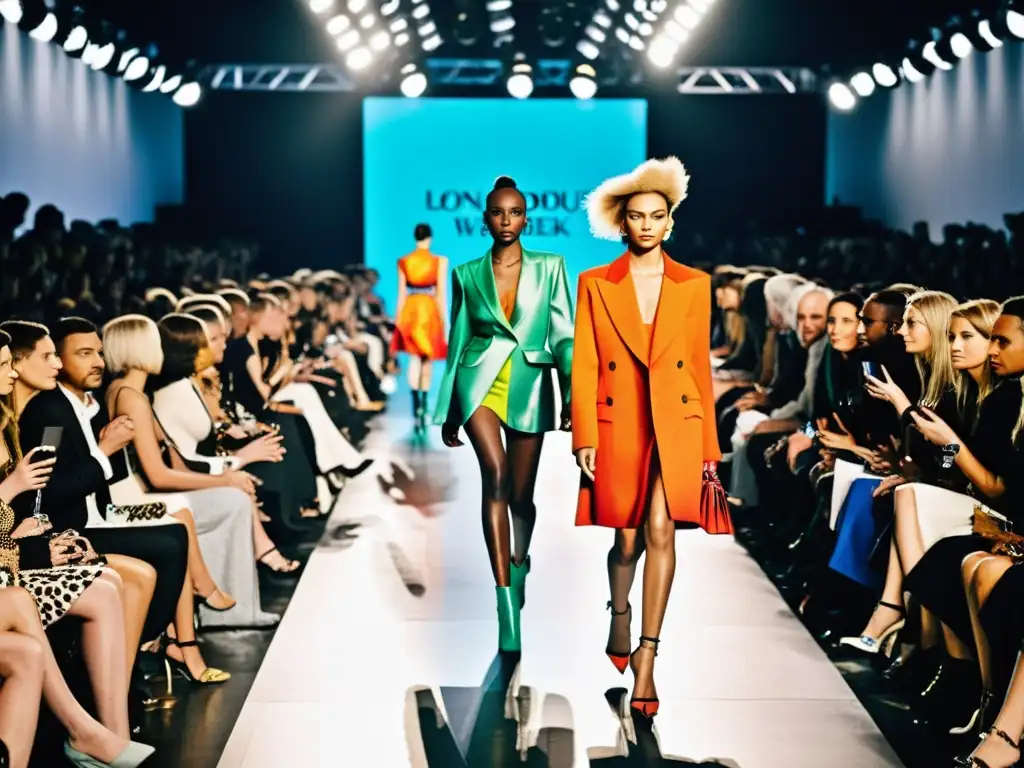 Desfile rebeldes en la London Fashion Week: energía vibrante, diseños atrevidos y público entusiasta