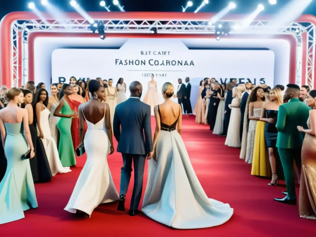 Deslumbrante evento de moda con colaboraciones exclusivas de moda década, celebridades, diseñadores y modelos en la alfombra roja