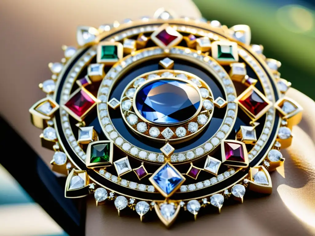 Detalle de alta joyería de Chanel: artesanía, gemas y diamantes