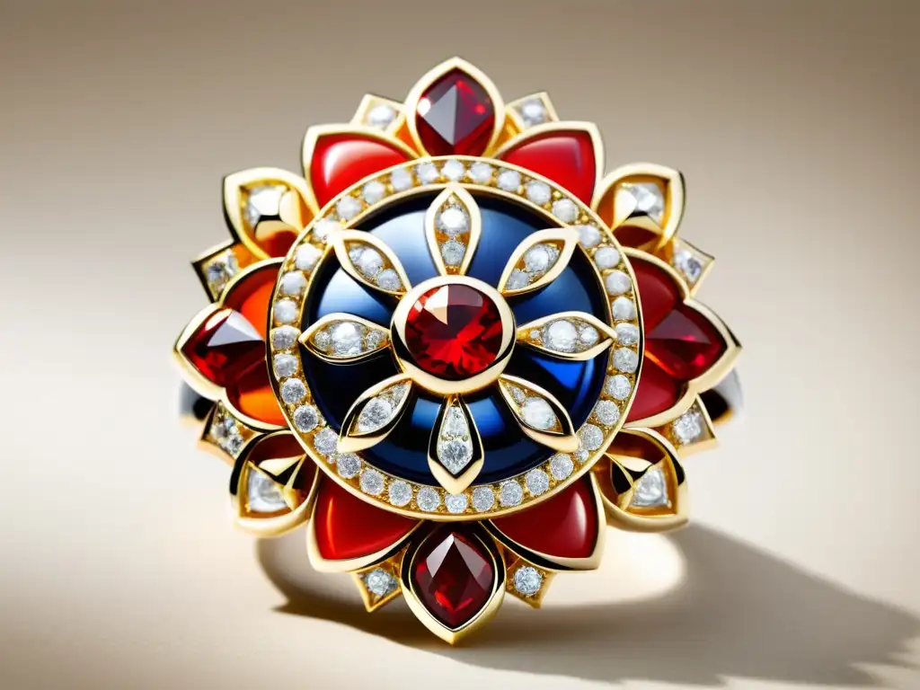 Detalle del exquisito diseño del nuevo anillo Van Cleef, resaltando la artesanía y la elegancia de la joya