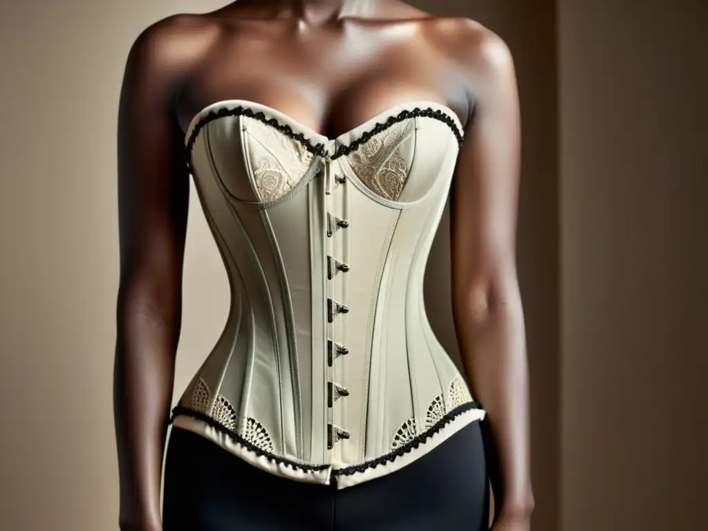 Diferencias entre corsé y faja: contraste entre corsé vintage detallado y faja moderna de compresión en un ambiente elegante