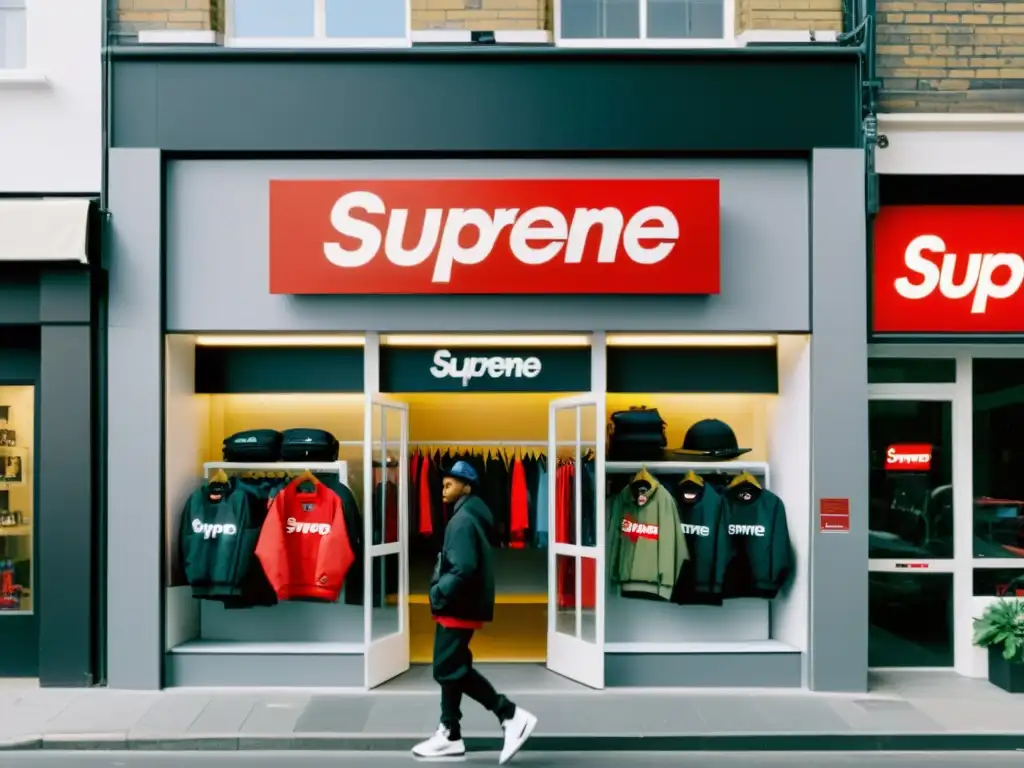 Documental sobre el origen humilde de Supreme en una tienda urbana, evocando su éxito como marca emergente a través de lanzamientos exclusivos