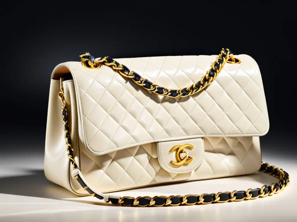 Una elegante bolsa Chanel de segunda mano en perfectas condiciones, promoviendo el mercado de lujo segunda mano consciente