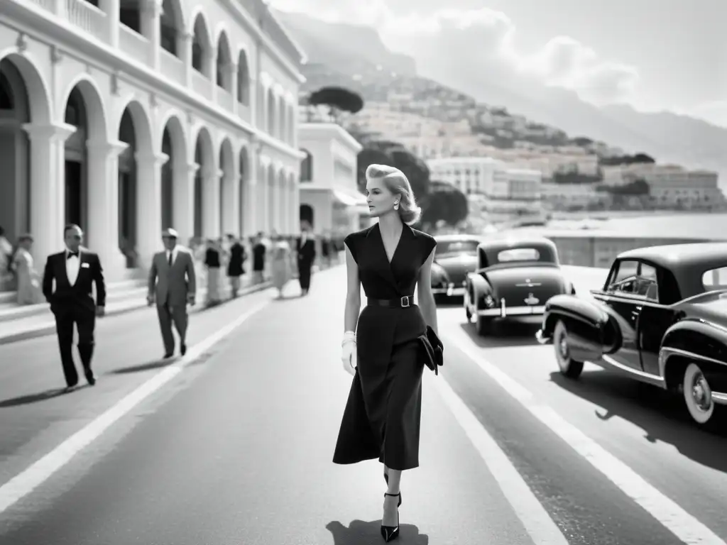 Grace Kelly irradia estilo atemporal mientras pasea con elegancia por las calles de Mónaco