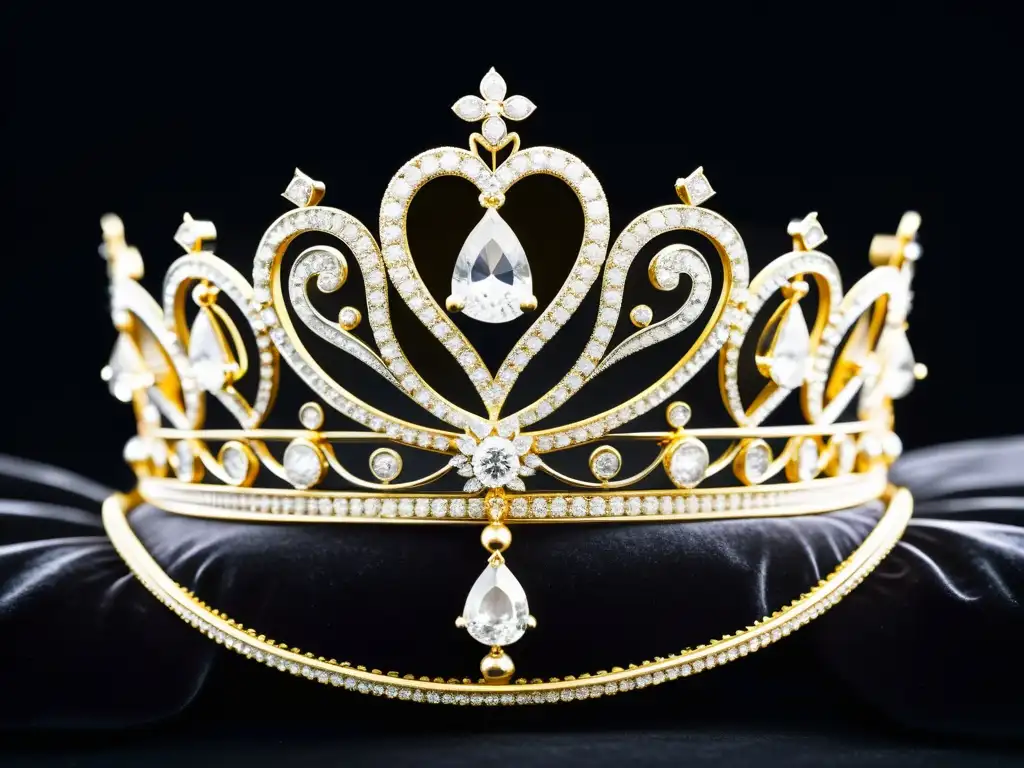 Exquisita tiara de diamantes de la Revolución Industrial, reflejo de cambios sociales en joyas de lujo