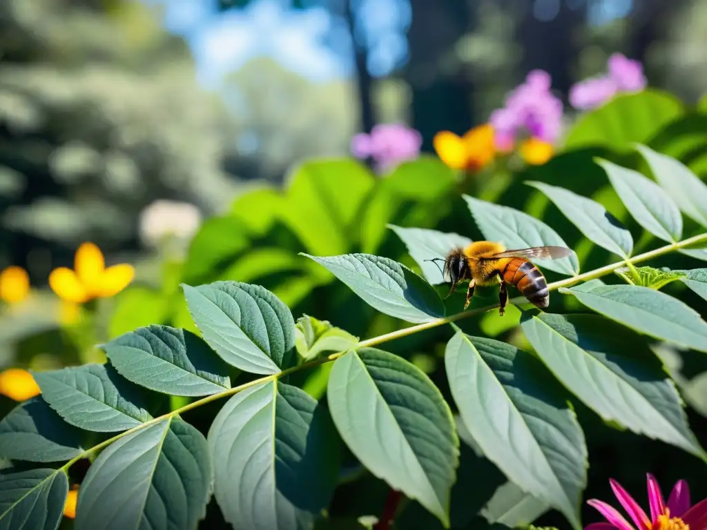 Un jardín botánico exuberante y vibrante, con flores coloridas y follaje exuberante, evocando el lujo natural en su belleza