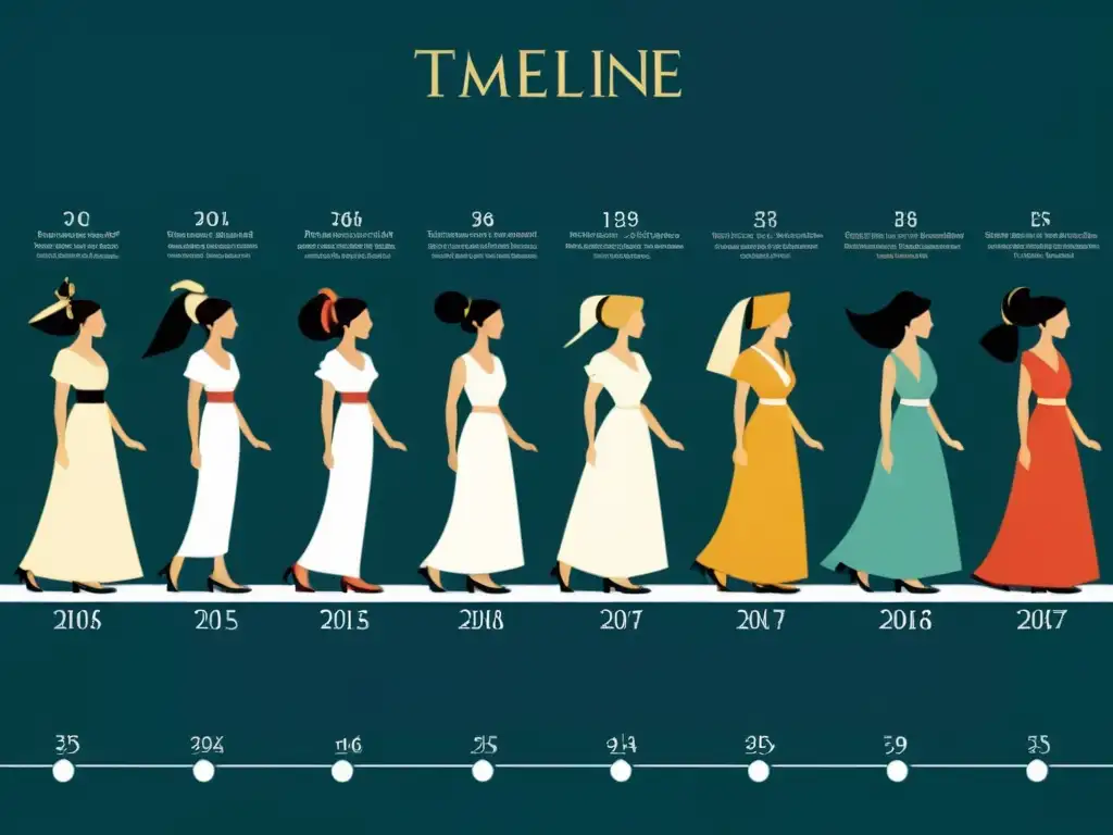 Una fascinante evolución histórica del vestido, desde antiguas túnicas hasta tendencias modernas