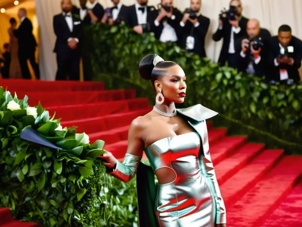 Grupo de celebridades e industria de la moda en el MET Gala