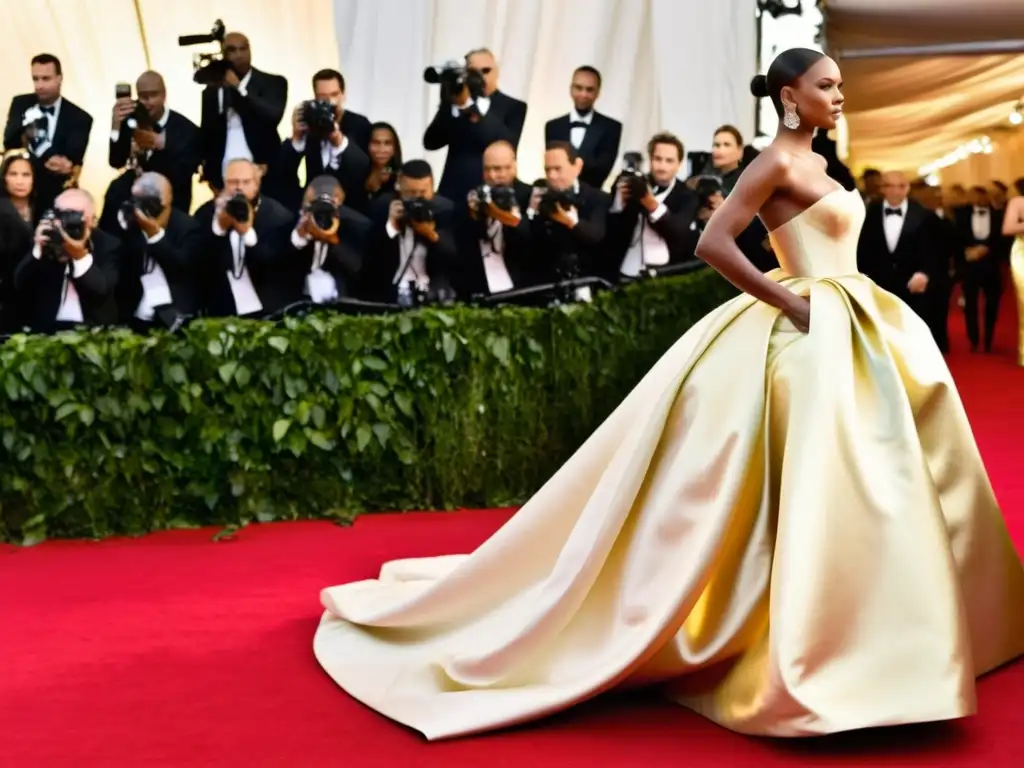 Grupo de iconos de la moda en la Gala del Costume Institute moda contemporánea, deslumbrando en la alfombra roja del Met