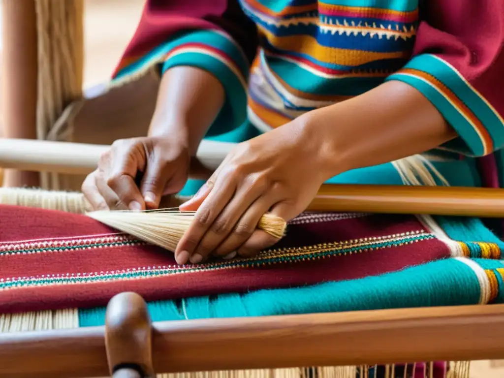 Hábiles artesanos tejen textiles andinos con lujosa fibra de vicuña, destacando el uso ancestral de la vicuña en la moda andina