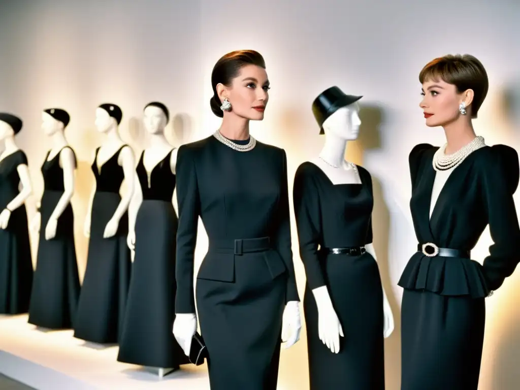 Imagen 8k detalla la asociación icónica de Audrey Hepburn y Hubert de Givenchy, evocando su impacto cultural en la moda