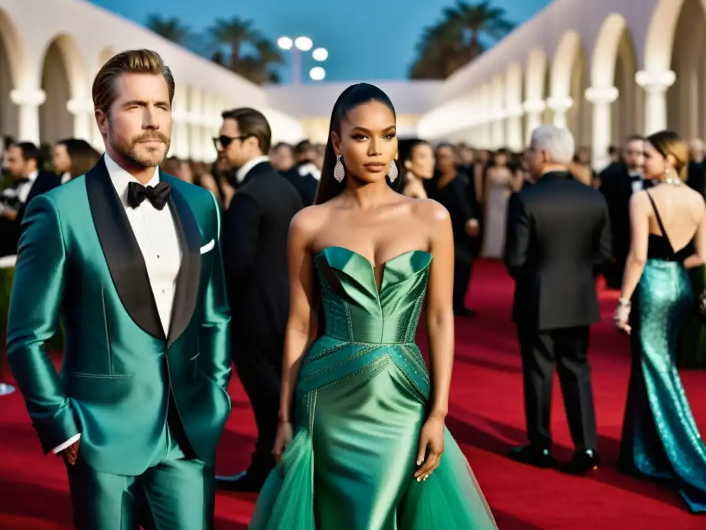 Imagen impactante de la alfombra roja en el LACMA Art + Film Gala, capturando el impacto cultural de la moda con celebridades y diseñadores de moda