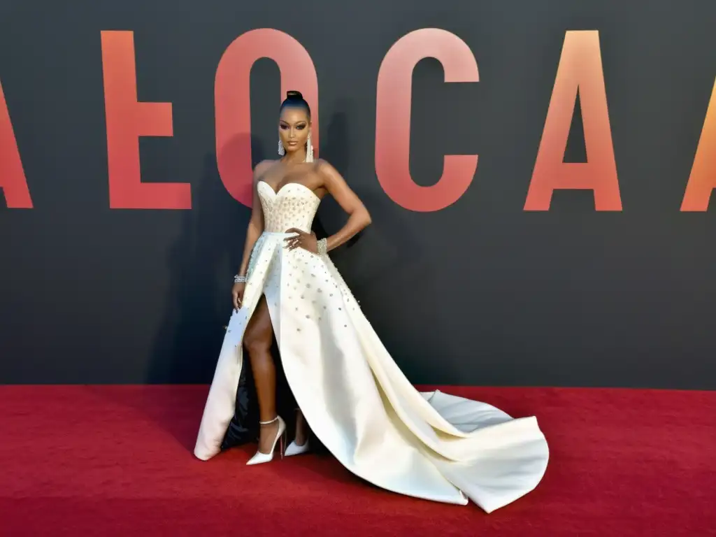 Imagen impactante del glamour en la alfombra roja de la Gala de Arte + Cine del LACMA, fusionando moda y arte en Hollywood