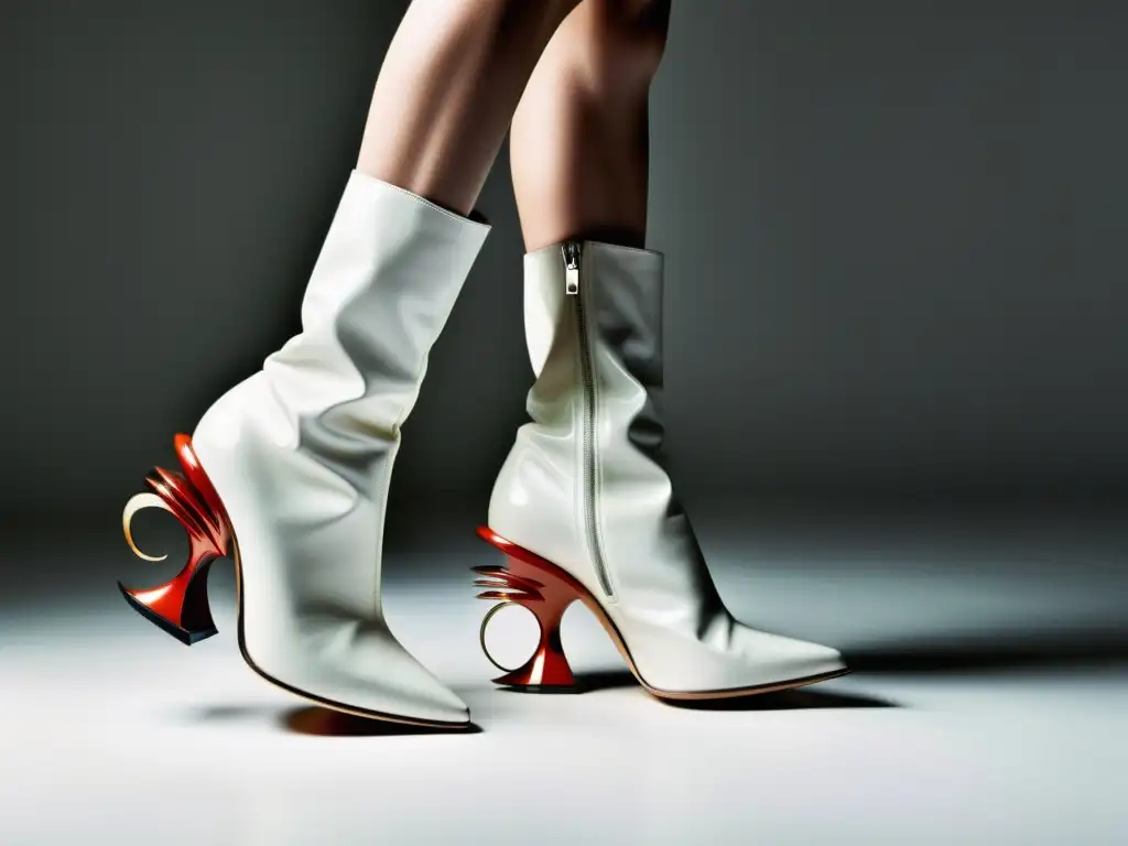 Imagen impactante de los icónicos 'armadillo boots' de Alexander McQueen