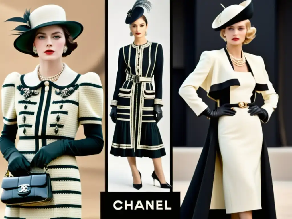 La imagen muestra la revolución de la moda femenina Chanel: opulencia previa a la guerra vs