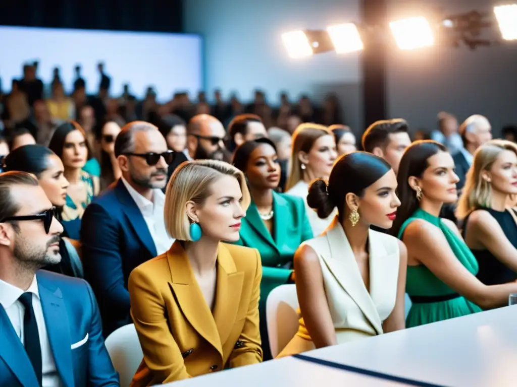 Imagen de alta resolución de la vibrante atmósfera de la Berlin Fashion Week, capturando la influencia de la moda europea