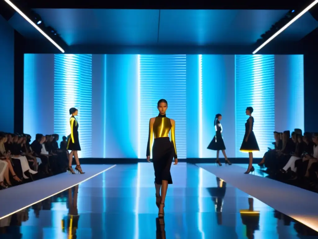 Una impactante colección de tecnología wearable fusiona moda y tecnología en un desfile futurista de Hussein Chalayan