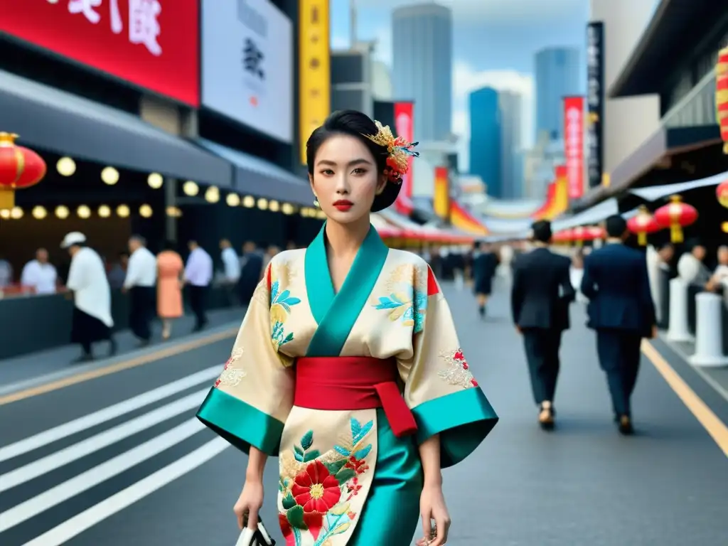 Increíble fusión de la influencia asiática en la moda occidental: kimono tradicional vs