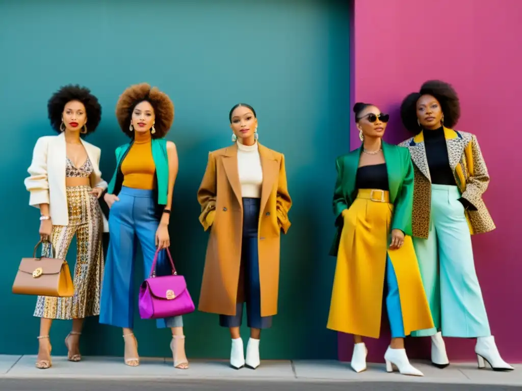 Influencia de personas de bajos recursos en la moda: Muestra de diversidad en la moda urbana con colores vibrantes y estilos variados en la calle