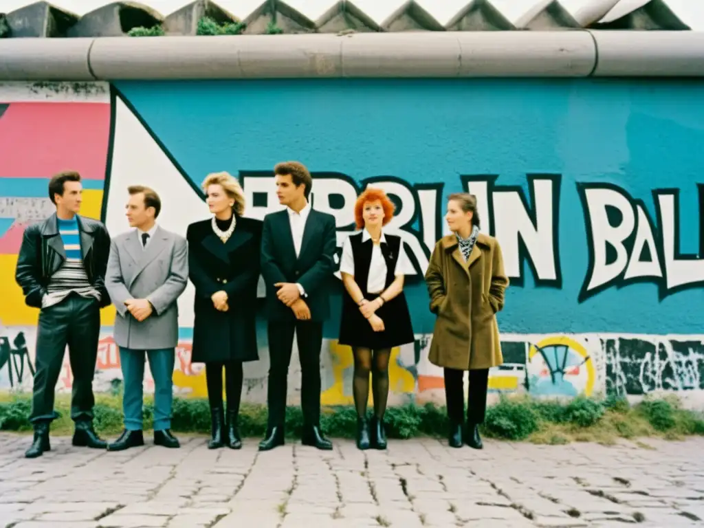 Jóvenes en dos mundos opuestos: moda y muro de Berlín en 1989