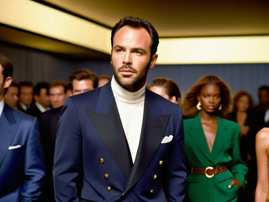 Tom Ford, genio detrás de Gucci, concentra su mirada en el desfile de moda de los años 90