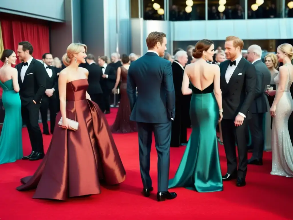 Moda británica en la alfombra roja: Detalles de alta costura en los premios BAFTA, con celebridades, prensa y fans