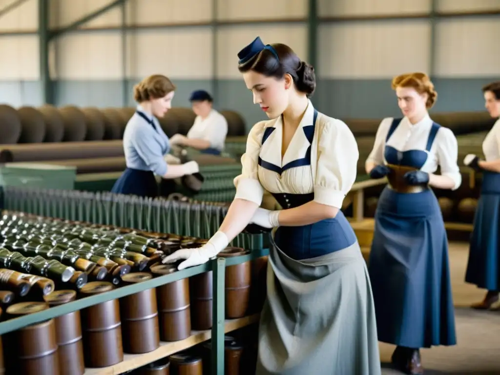 Mujeres en la transformación de moda femenina durante las guerras mundiales, con atuendos tradicionales y de trabajo