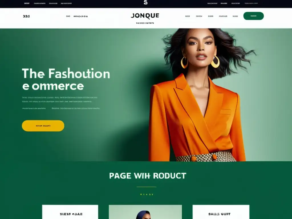 Explora un mundo de moda online con diseño moderno y lujoso, técnicas de conversión para sitios de moda entrelazadas con datos y seguimiento