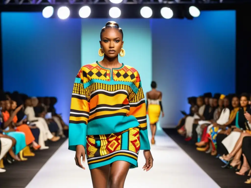 Una pasarela de moda fusiona influencias africanas con diseño occidental