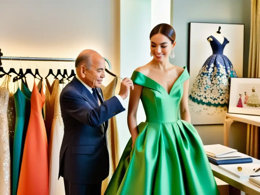 Oscar de la Renta y su equipo de artesanos crean impacto cultural en la moda con elegancia atemporal y dedicación en su atelier