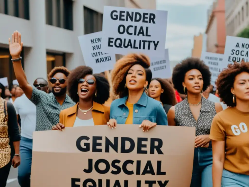 Manifestación de ropa unisex en movimientos sociales: diversidad, igualdad y determinación en la lucha por la inclusión