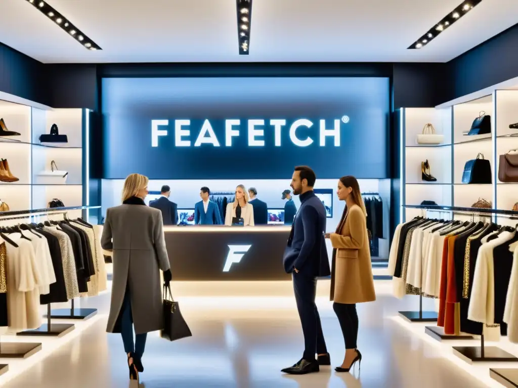 Showroom de moda de lujo con tecnología innovadora de Farfetch