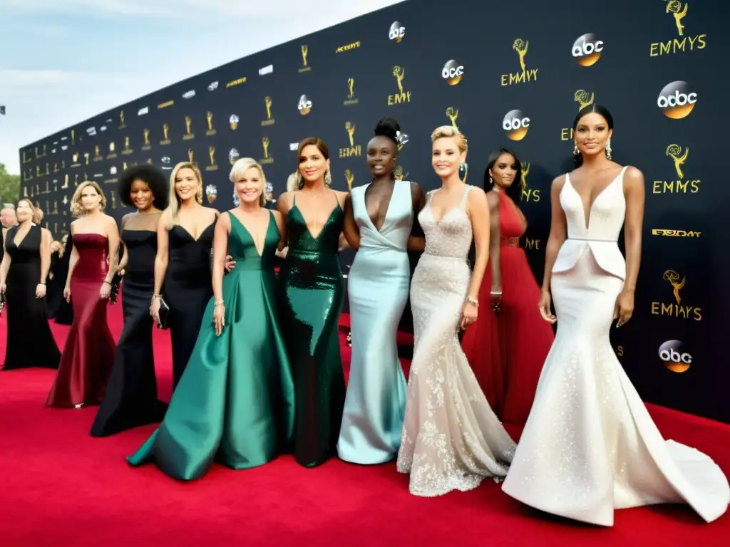 Tendencias de moda en televisión: Celebridades desfilan en la alfombra roja de los Premios Emmy luciendo elegantes vestidos de alta costura