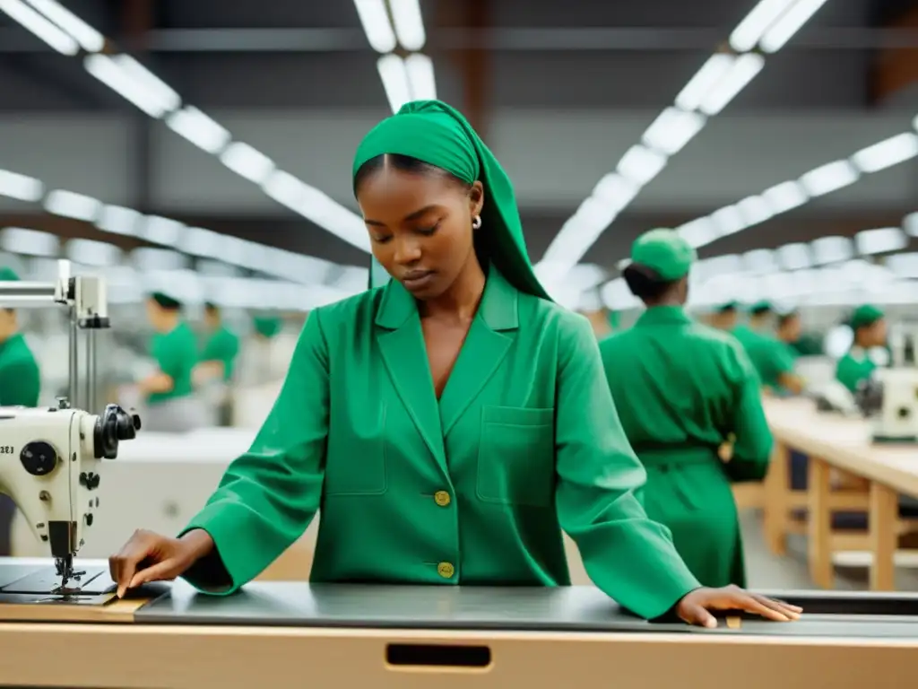 Trabajo artesanal en la fábrica de moda ética Reformation: materiales vibrantes y compromiso sostenible de los empleados