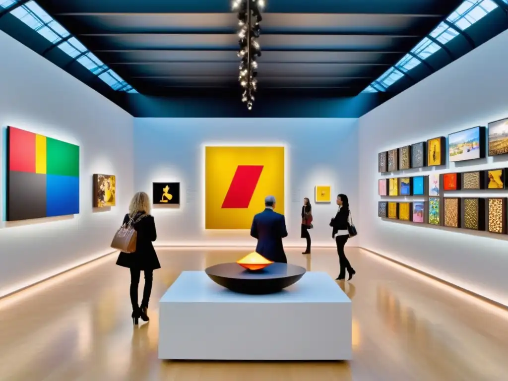 Vibrante galería de arte con Colaboración Louis Vuitton artistas contemporáneos