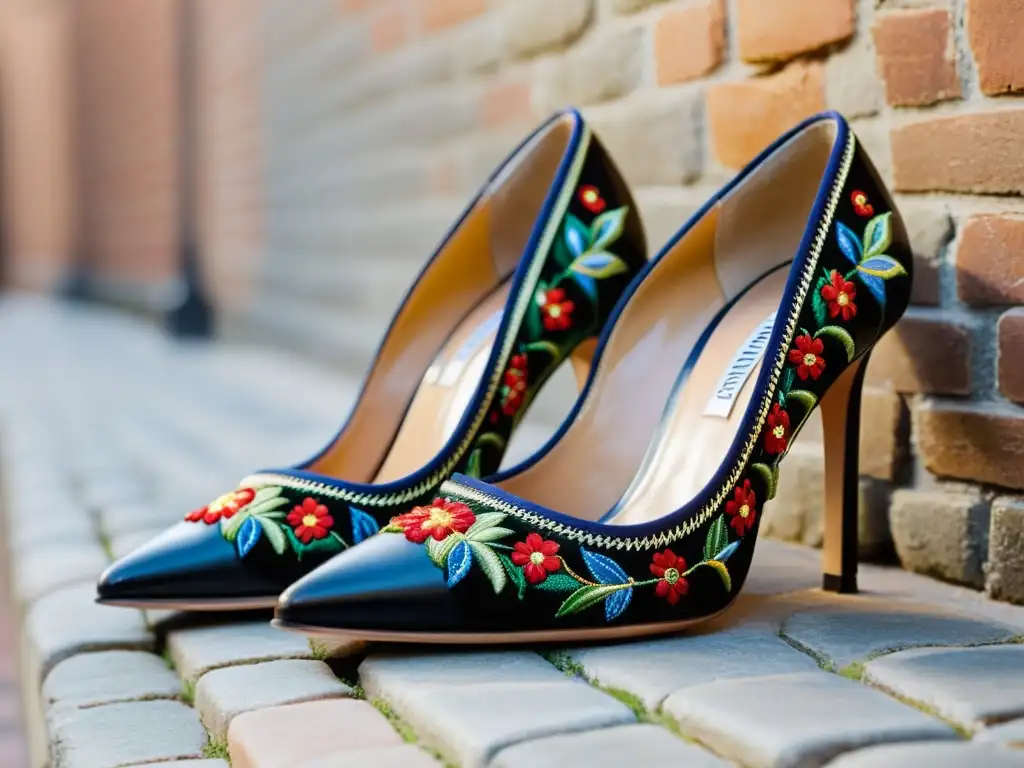 Zapatos Manolo Blahnik: artesanía y elegancia en calles empedradas, fusionando innovación y tradición en la alta moda